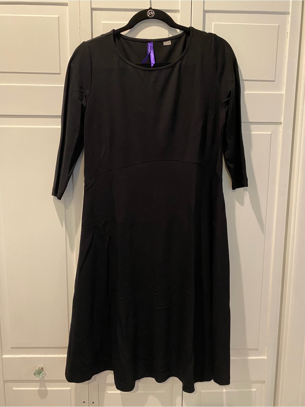 Seraphine Maternity classic black A-Line ponte dress